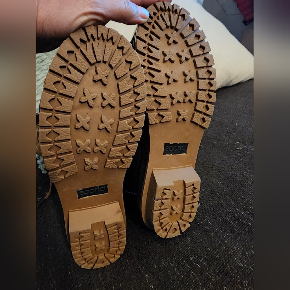 Sporto Camille Waterproof Brown Winter Boots Womens 8 M Faux Fur Lining Vegan - Picture 8 of 8